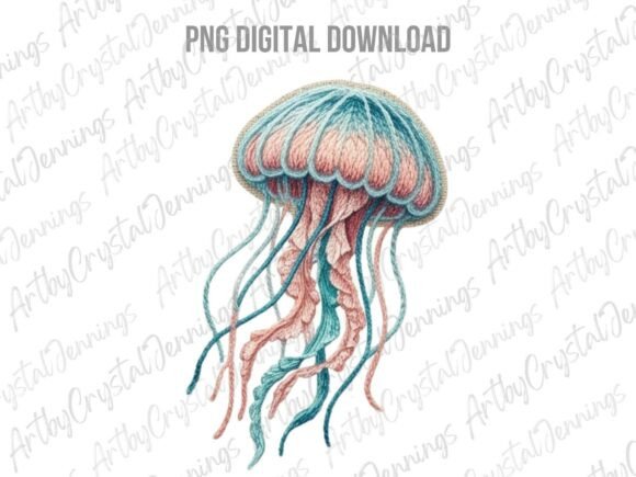 Discover the Beauty of Pastel Jellyfish Ocean Animal PNG