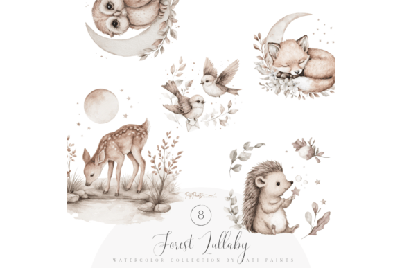 Forest Lullaby Woodland Animal Clipart: A Designer's Guide to Whimsical Charm