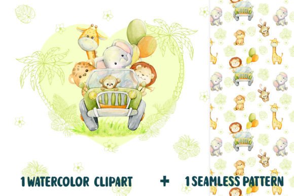 Safari Animal SUV Tropical Watercolor Se: A Creative Asset Guide