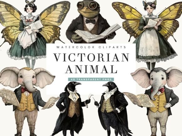 Victorian Whimsical Animal Clipart: A Designer's Secret Weapon