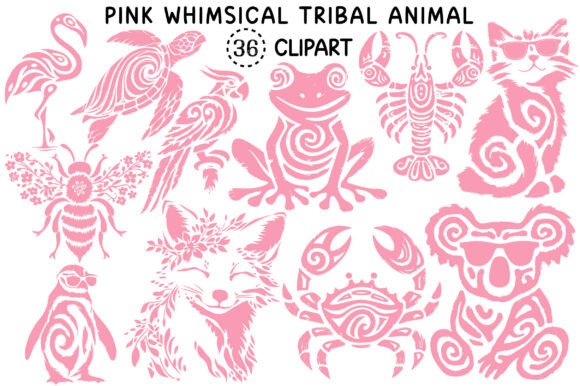 Whimsical Tribal Charm: A Designer's Guide to This Pink PNG Bundle